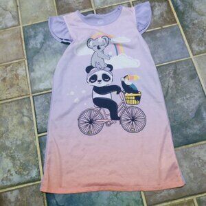 Wonder Nation girl's size 7/8 panda nightgown